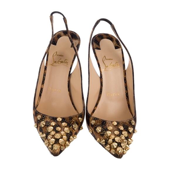 ❤️Christian Louboutin Spike Leopard Pumps❤️ - Picture 3 of 5